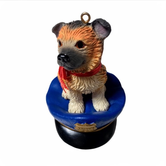 Heirloom American Greetings Police Officer Dog Hat Christmas Ornament - Picture 6 of 16